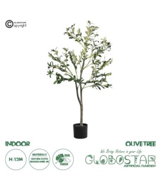 GloboStar® Artificial Garden OLIVE TREE 20053 Τεχνητό Διακοσμητικό Φυτό Ελιά Υ120cm